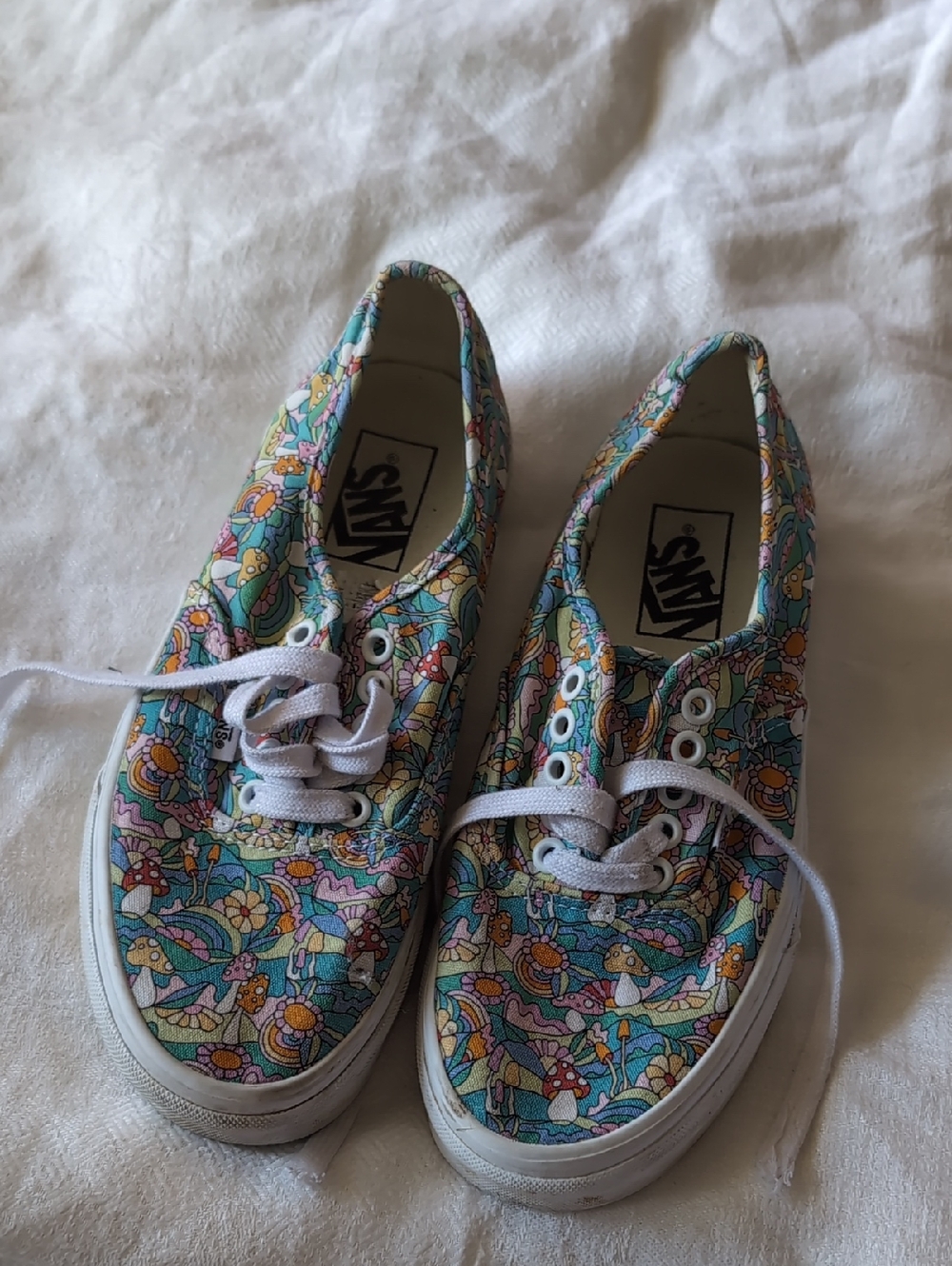 Vans Multicolor Floral & Mushroom Low-Top Sneakers